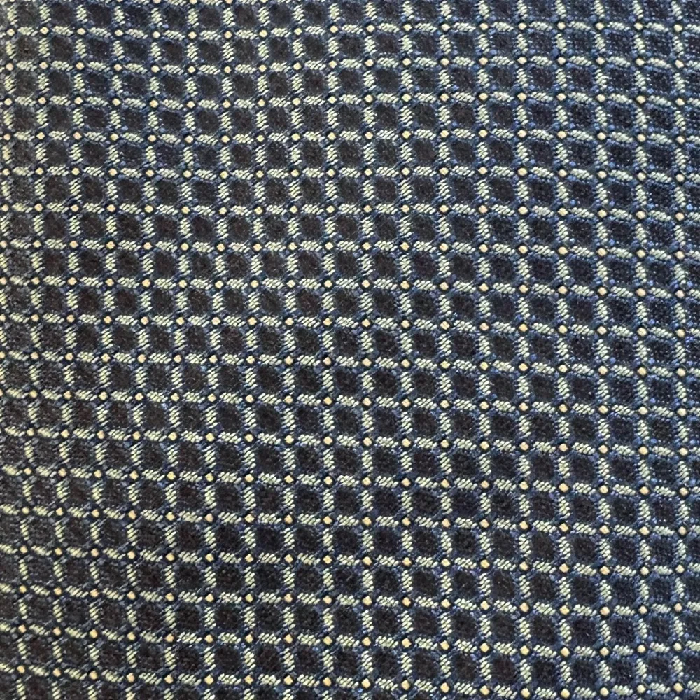 BOSS Hugo Boss Blue Geometric Silk Tie ITALY
